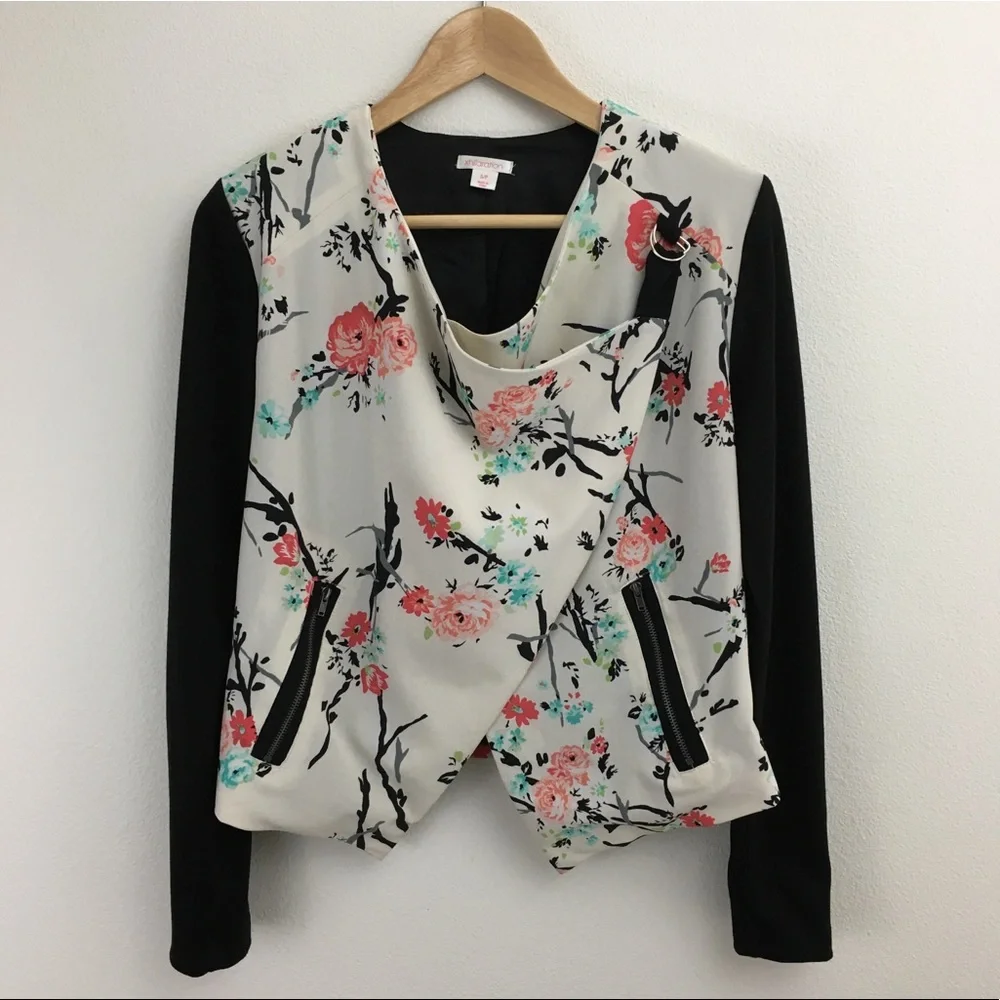 Mystery Box Item Floral Moto Jacket - Picture 1 of 10